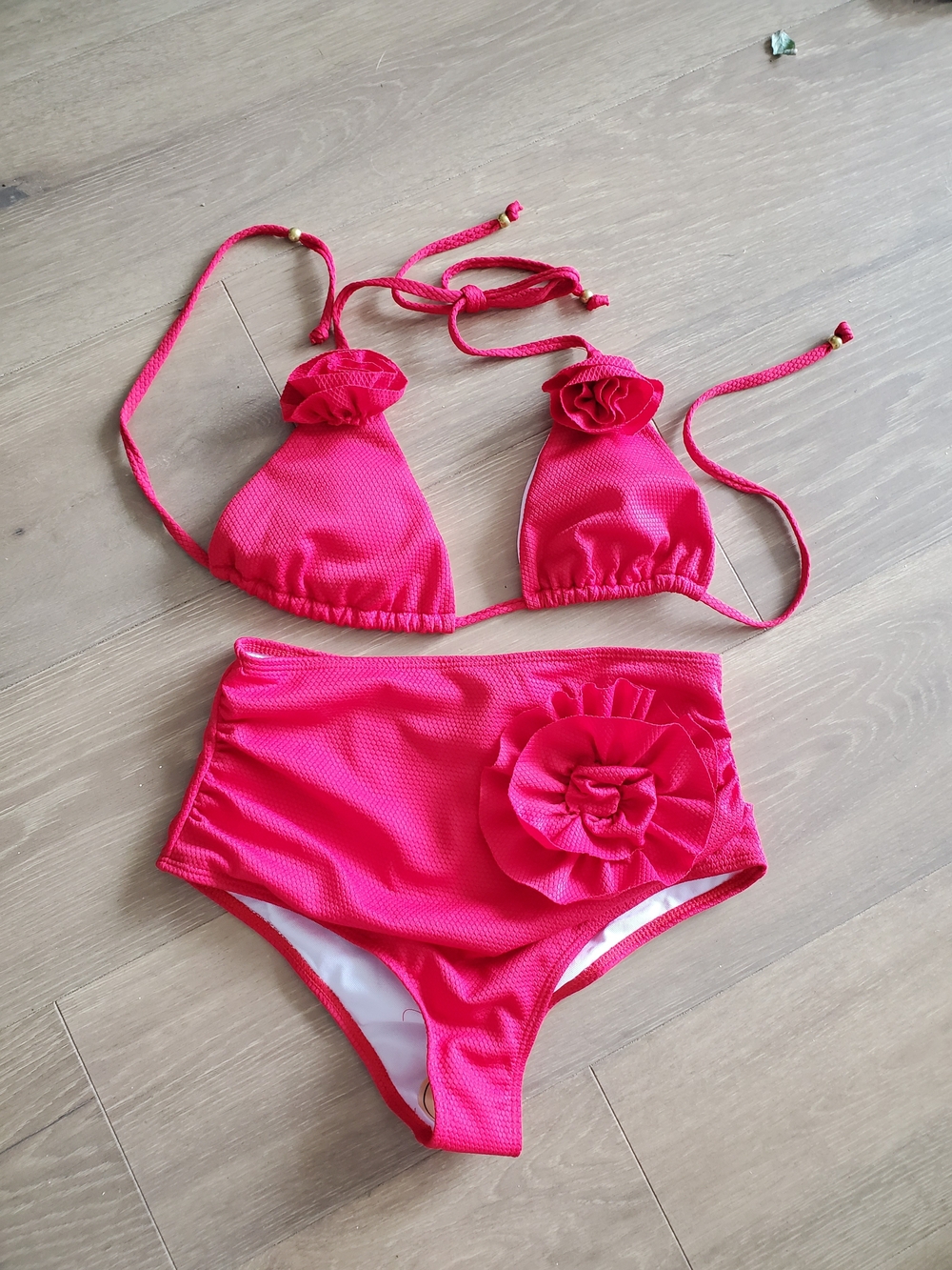 Bikini Set With Floral Accent